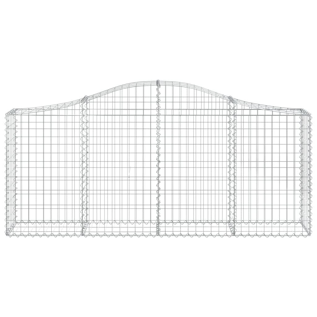 Vidaxl Schanskorf Gewölbe 200x30x80 100 cm verzinktes Eisen