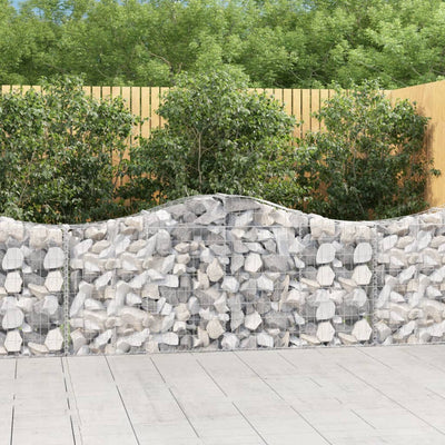 Vidaxl Schanskorf Gewölbe 200x30x80 100 cm verzinktes Eisen