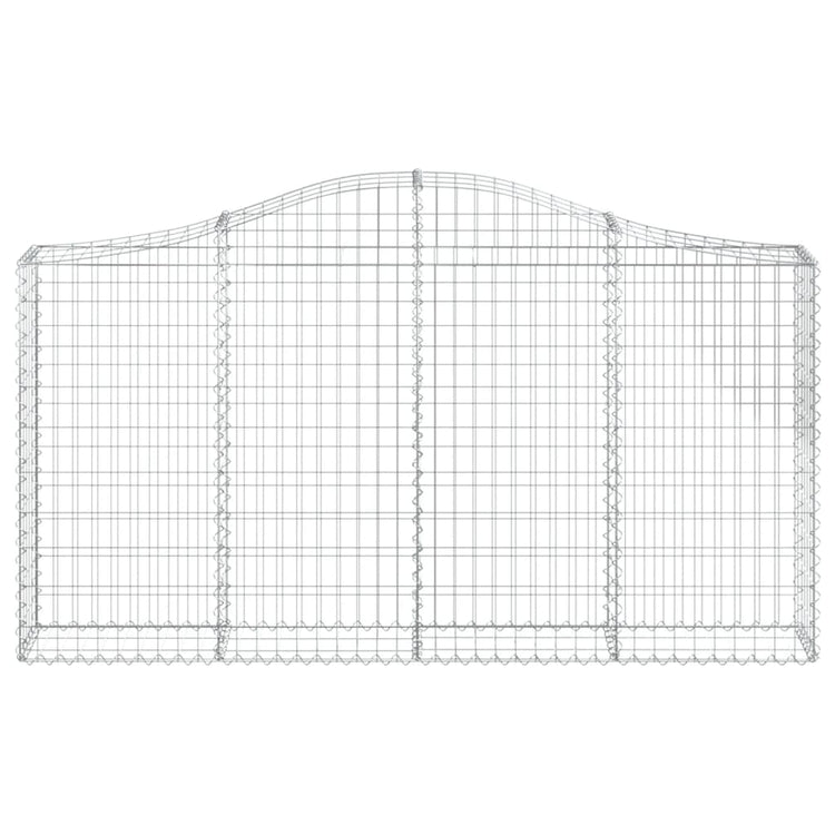 Vidaxl Schanskorf Gewölbe 200x30x100 120 cm verzinktes Eisen