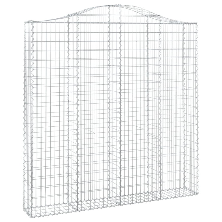 Vidaxl Schanskorf Gewölbe 200x30x200 220 cm verzinktes Eisen