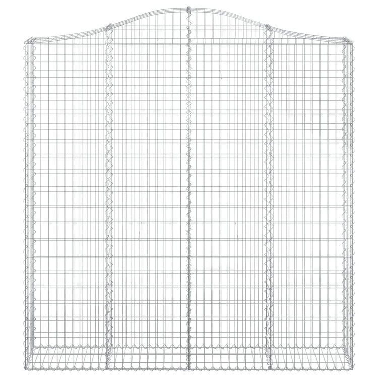 Vidaxl Schanskorf Gewölbe 200x30x200 220 cm verzinktes Eisen