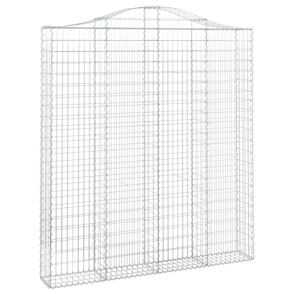Vidaxl Schanskorf Gewölbe 200x30x220 240 cm verzinktes Eisen