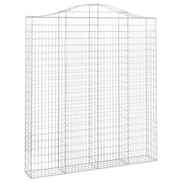Vidaxl Schanskorf Gewölbe 200x30x220 240 cm verzinktes Eisen