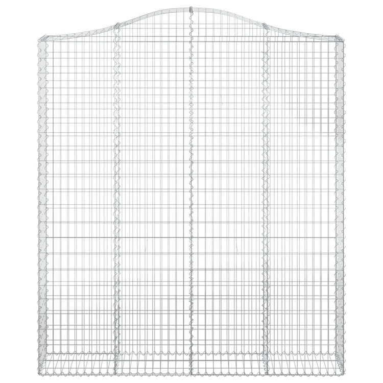 Vidaxl Schanskorf Gewölbe 200x30x220 240 cm verzinktes Eisen