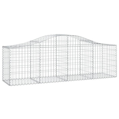 Vidaxl Schanskorf Gewölbe 200x50x60 80 cm verzinktes Eisen