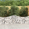 Vidaxl Schanskorf Gewölbe 200x50x60 80 cm verzinktes Eisen
