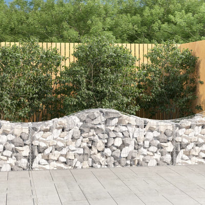 Vidaxl Schanskorf Gewölbe 200x50x60 80 cm verzinktes Eisen