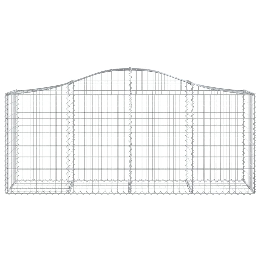 Vidaxl Schanskorf Gewölbe 200x50x80 100 cm verzinktes Eisen