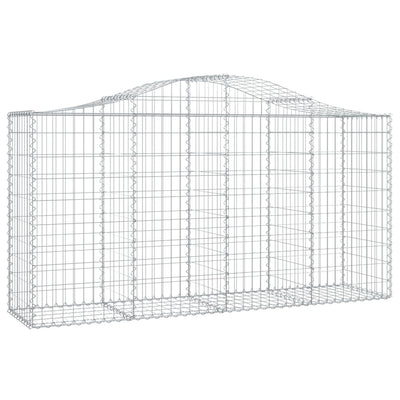 Vidaxl Schanskorf Gewölbe 200x50x100 120 cm verzinktes Eisen