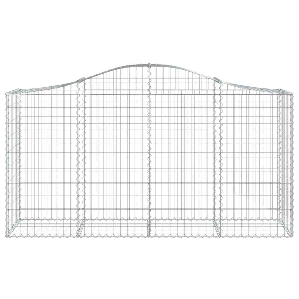 Vidaxl Schanskorf Gewölbe 200x50x100 120 cm verzinktes Eisen