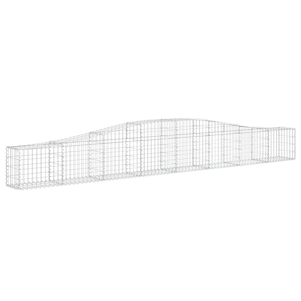 Vidaxl Schanskorf Gewölbe 400x30x40 60 cm verzinktes Eisen