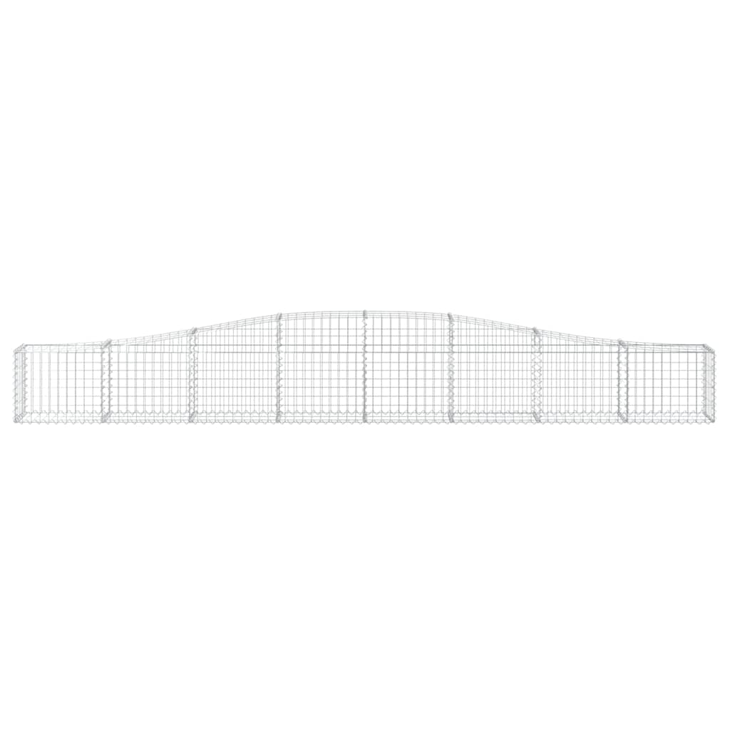 Vidaxl Schanskorf Gewölbe 400x30x40 60 cm verzinktes Eisen