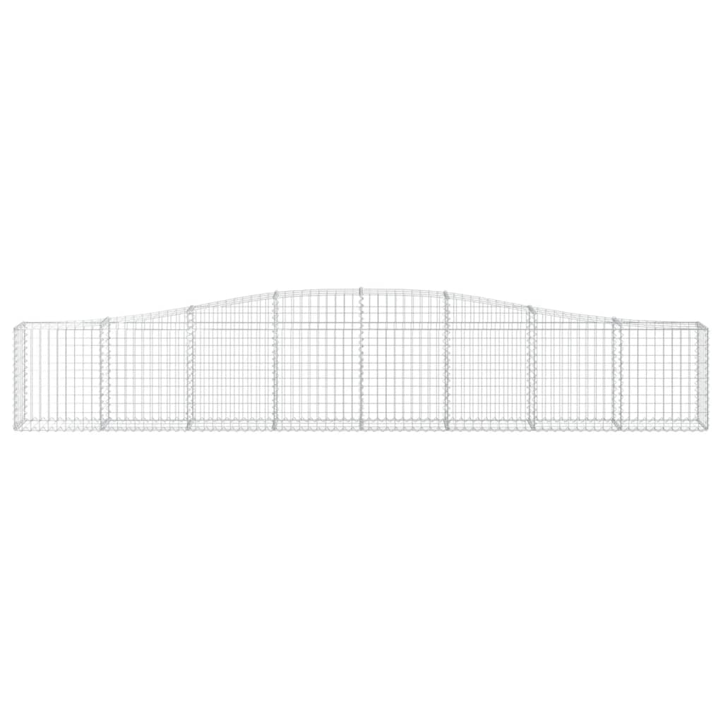 Vidaxl Schanskorf Gewölbe 400x30x60 80 cm verzinktes Eisen