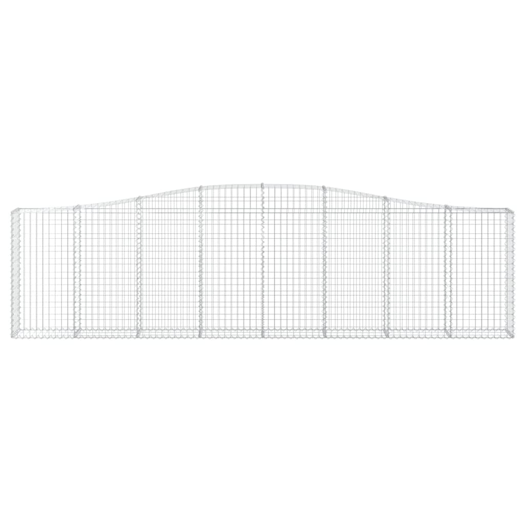Vidaxl Schanskorf Gewölbe 400x30x100 120 cm verzinktes Eisen