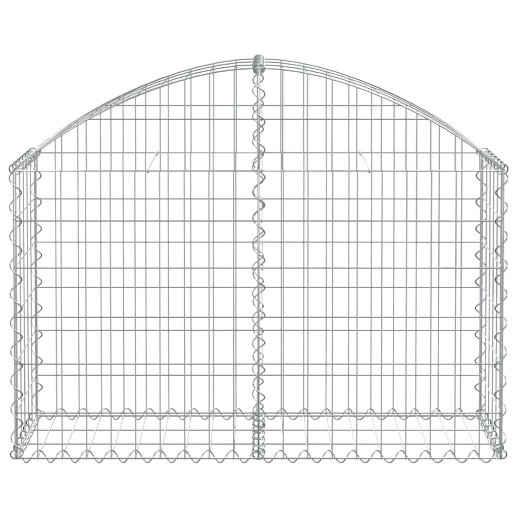 Vidaxl Schanskorf Gewölbe 100x30x60 80 cm verzinktes Eisen