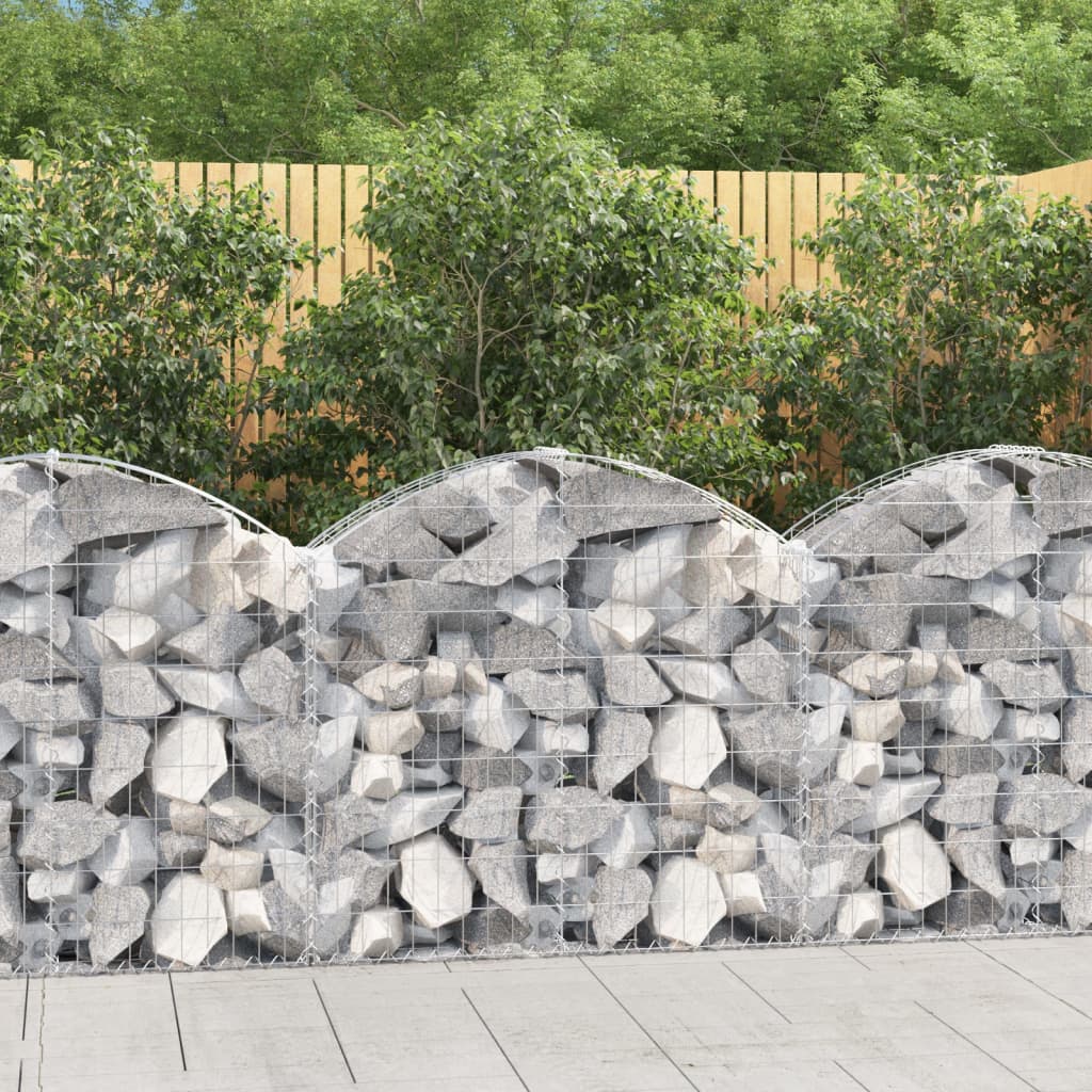 Vidaxl Schanskorf Gewölbe 100x30x80 100 cm verzinktes Eisen