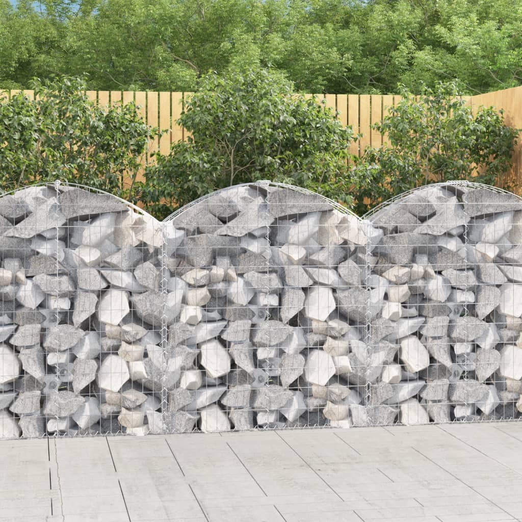 Vidaxl Schanskorf Gewölbe 100x30x100 120 cm verzinktes Eisen