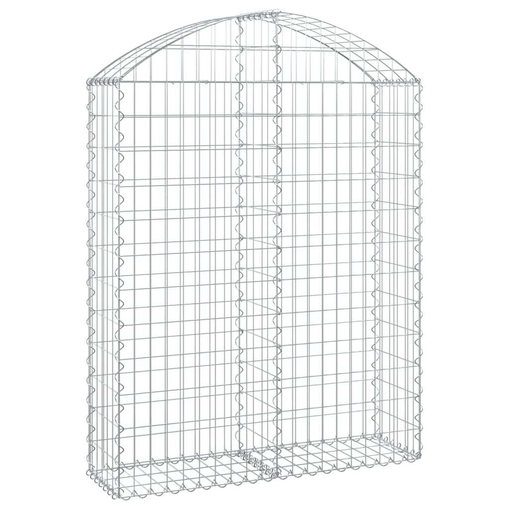 Vidaxl Schanskorf Gewölbe 100x30x120 140 cm verzinktes Eisen