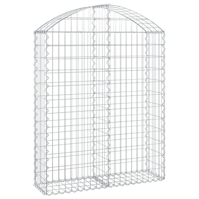 Vidaxl Schanskorf Gewölbe 100x30x120 140 cm verzinktes Eisen