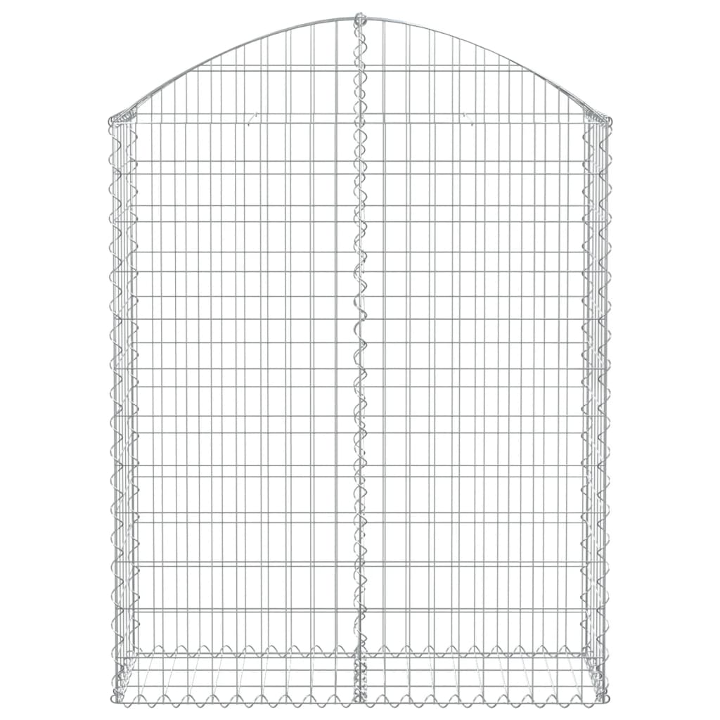 Vidaxl Schanskorf Gewölbe 100x30x120 140 cm verzinktes Eisen
