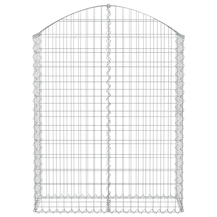 Vidaxl Schanskorf Gewölbe 100x30x120 140 cm verzinktes Eisen