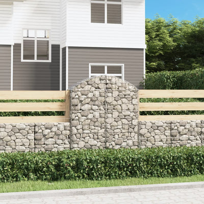 Vidaxl Schanskorf Gewölbe 100x30x120 140 cm verzinktes Eisen