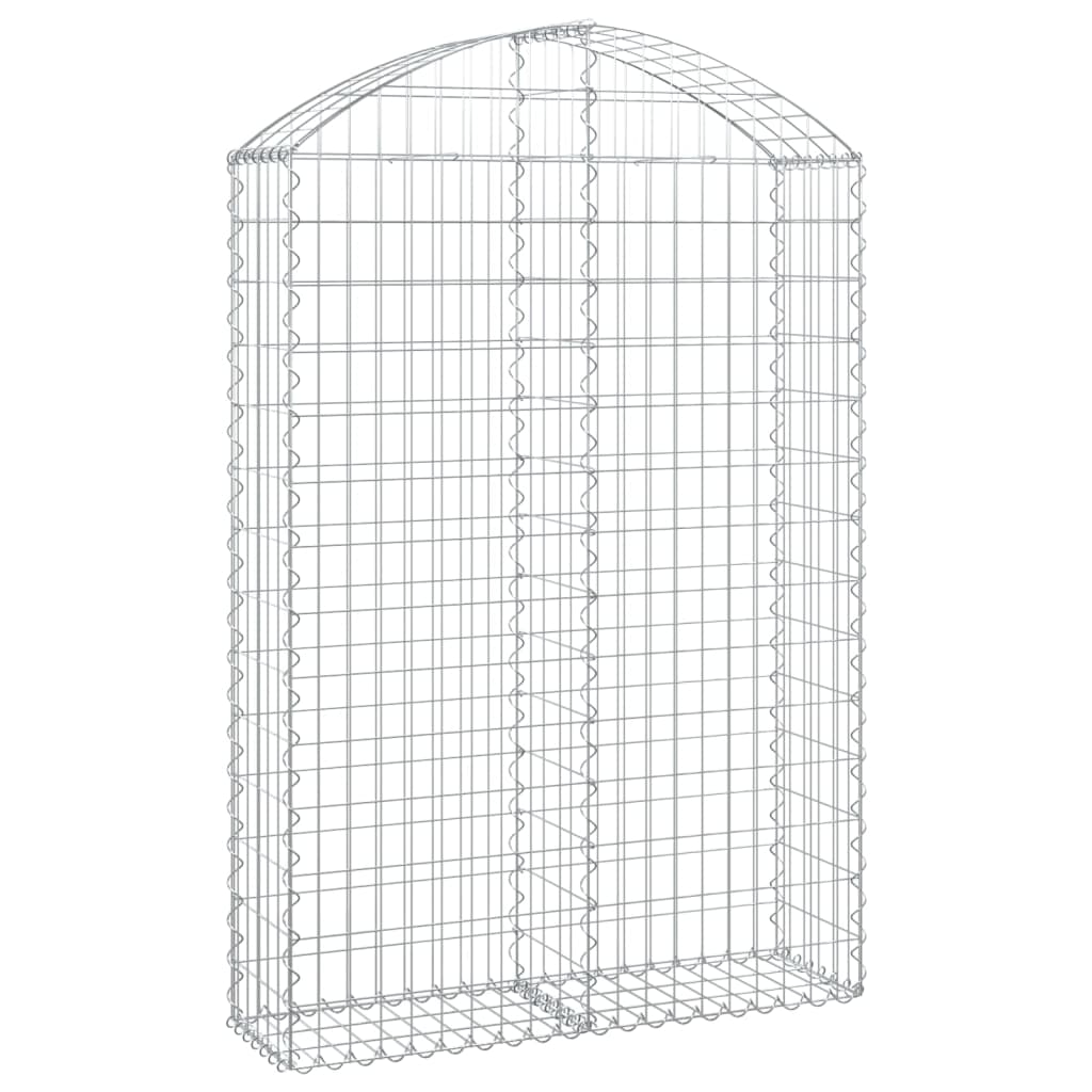 Vidaxl Schanskorf Gewölbe 100x30x140 160 cm verzinktes Eisen
