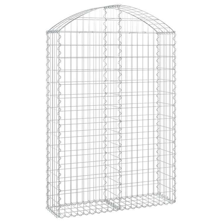 Vidaxl Schanskorf Gewölbe 100x30x140 160 cm verzinktes Eisen