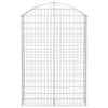 Vidaxl Schanskorf Gewölbe 100x30x140 160 cm verzinktes Eisen