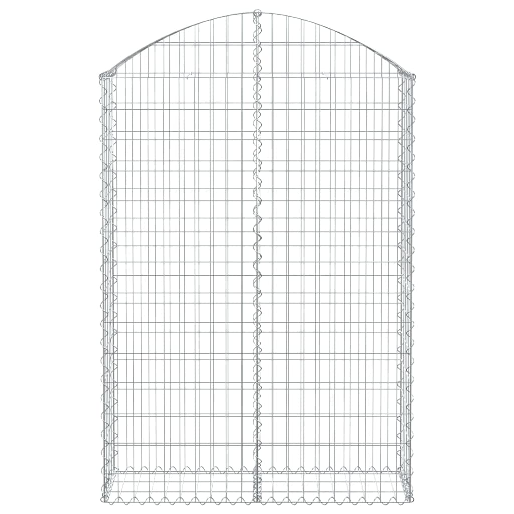 Vidaxl Schanskorf Gewölbe 100x30x140 160 cm verzinktes Eisen