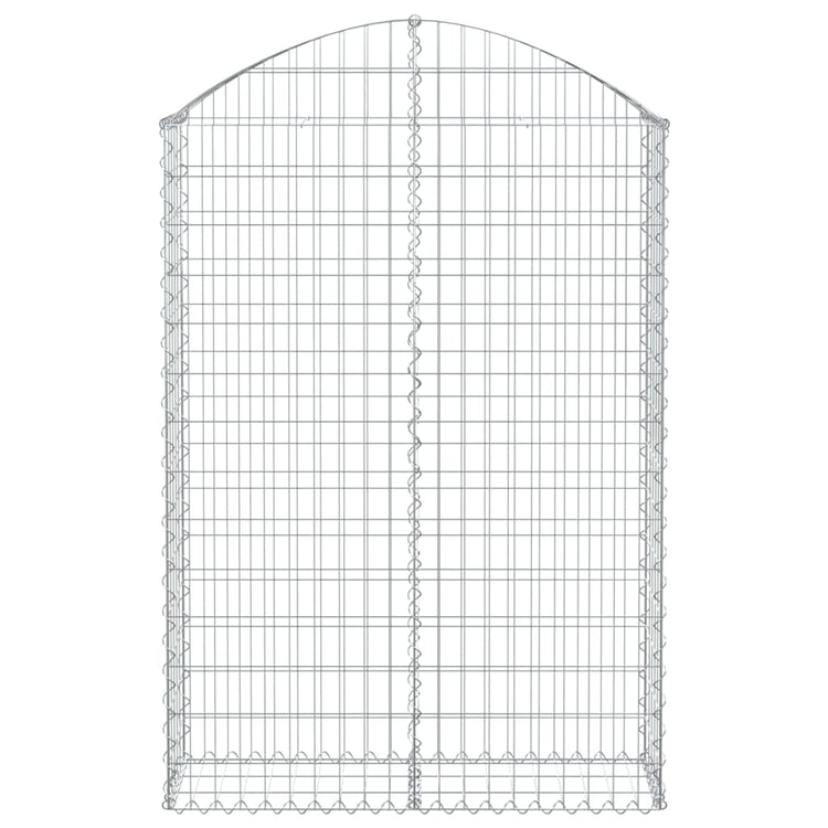 Vidaxl Schanskorf Gewölbe 100x30x140 160 cm verzinktes Eisen