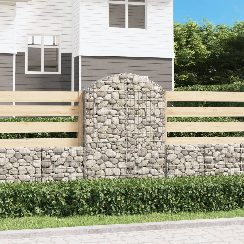 Vidaxl Schanskorf Gewölbe 100x30x140 160 cm verzinktes Eisen