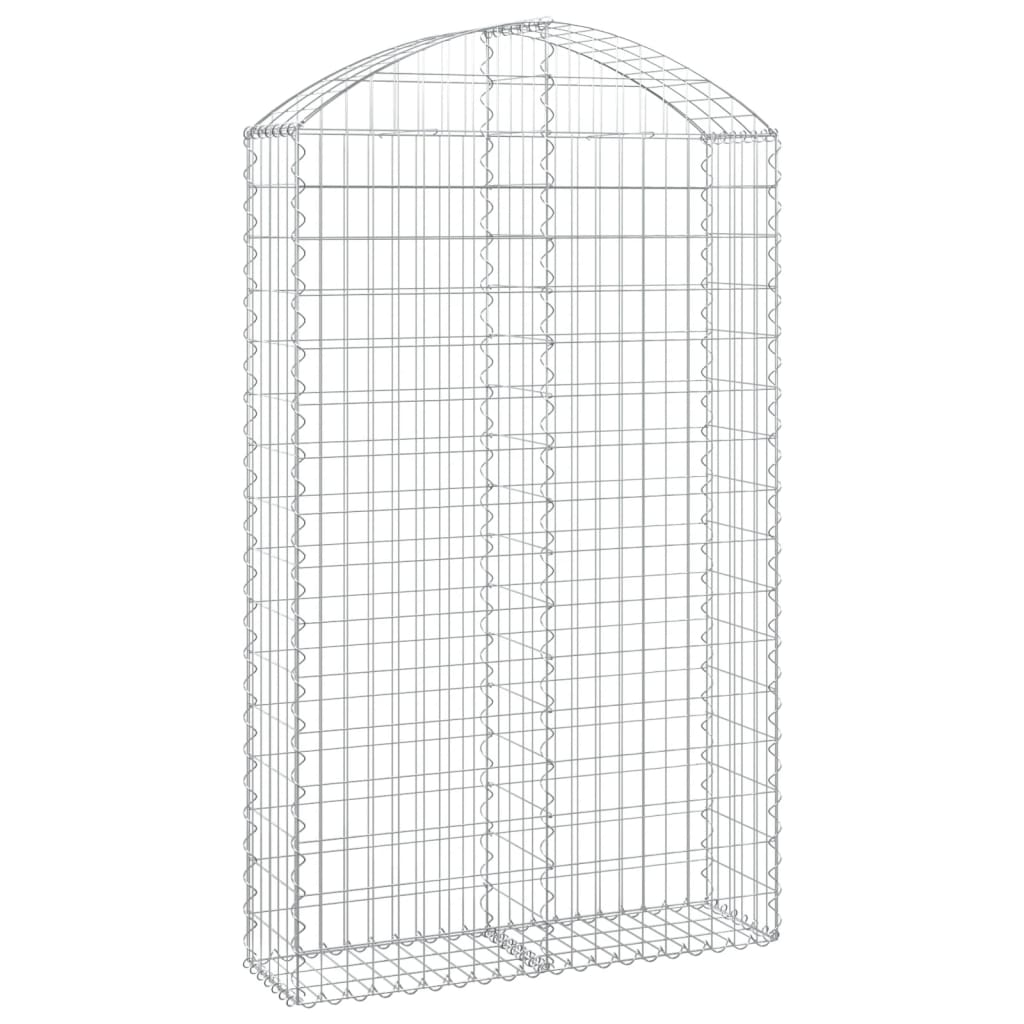 Vidaxl Schanskorf Gewölbe 100x30x160 180 cm verzinktes Eisen