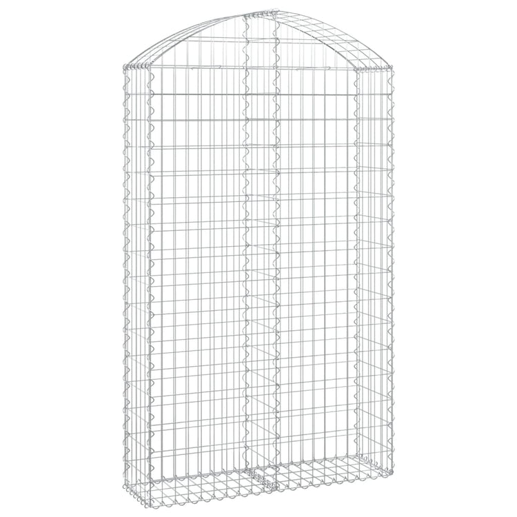 Vidaxl Schanskorf Gewölbe 100x30x160 180 cm verzinktes Eisen
