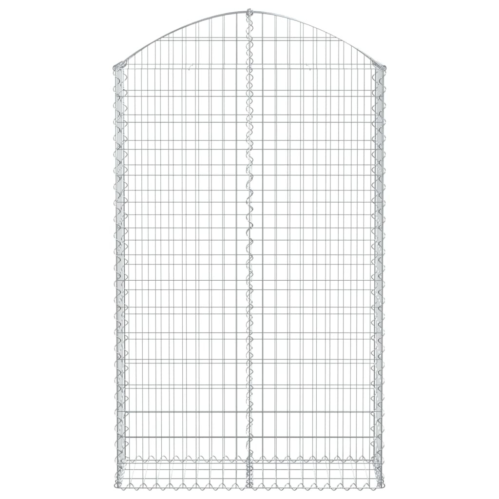 Vidaxl Schanskorf Gewölbe 100x30x160 180 cm verzinktes Eisen