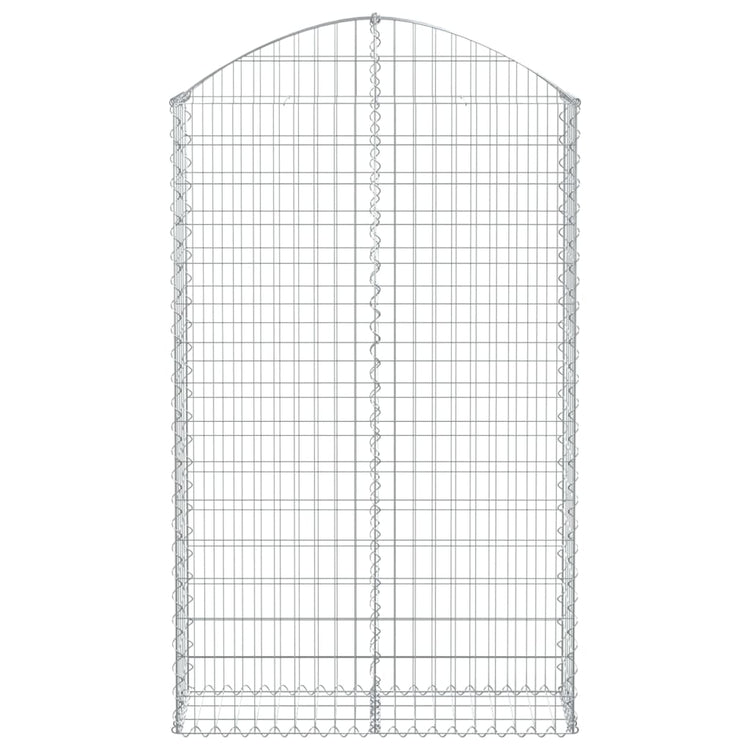 Vidaxl Schanskorf Gewölbe 100x30x160 180 cm verzinktes Eisen