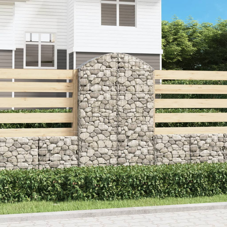 Vidaxl Schanskorf Gewölbe 100x30x160 180 cm verzinktes Eisen