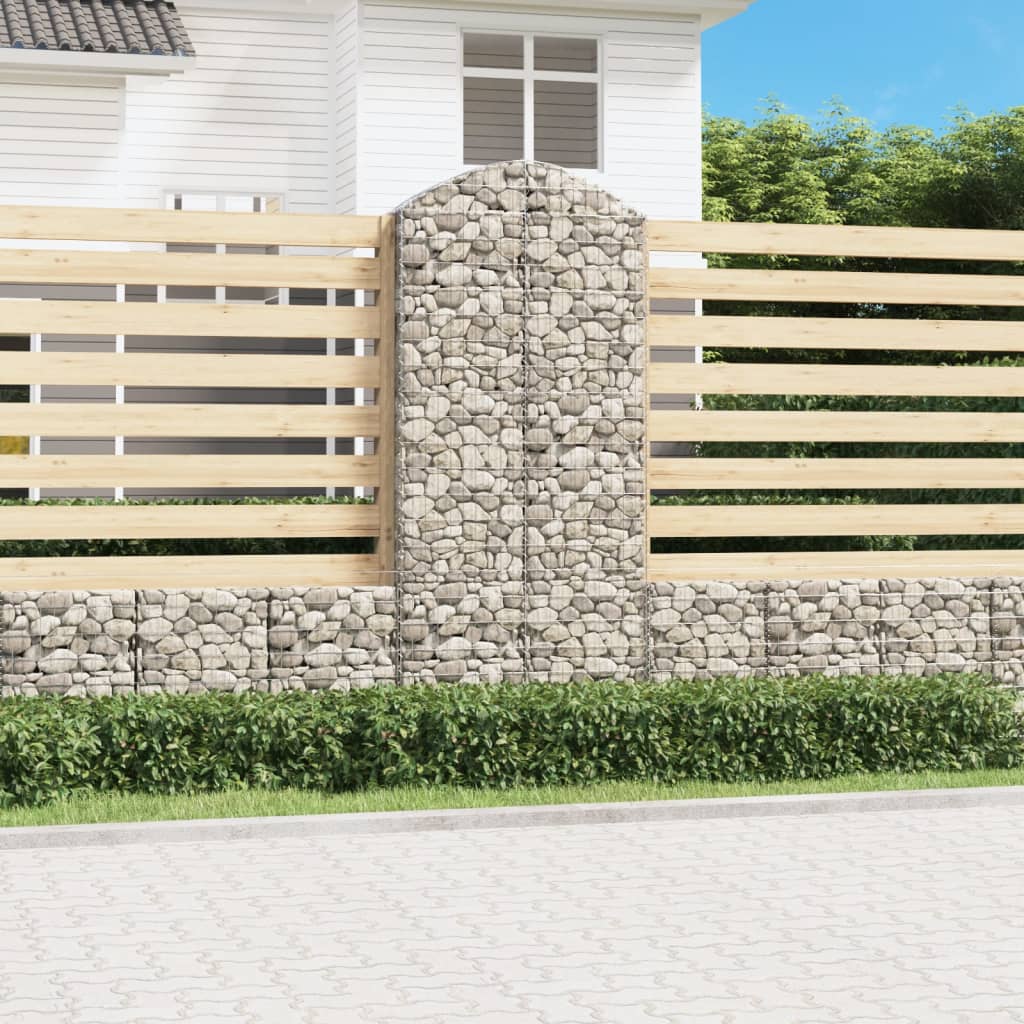 Vidaxl Schanskorf Gewölbe 100x30x220 240 cm verzinktes Eisen