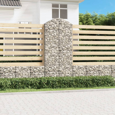 Vidaxl Schanskorf Gewölbe 100x30x220 240 cm verzinktes Eisen