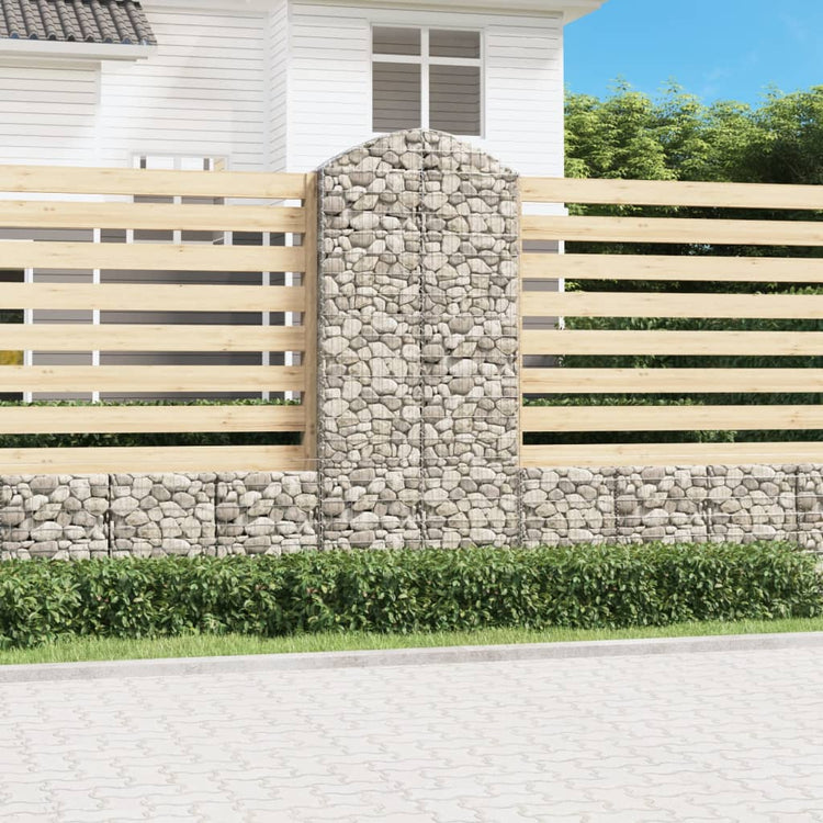 Vidaxl Schanskorf Gewölbe 100x30x220 240 cm verzinktes Eisen