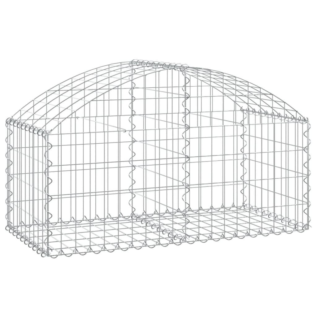 Vidaxl Schanskorf Gewölbe 100x50x40 60 cm verzinktes Eisen