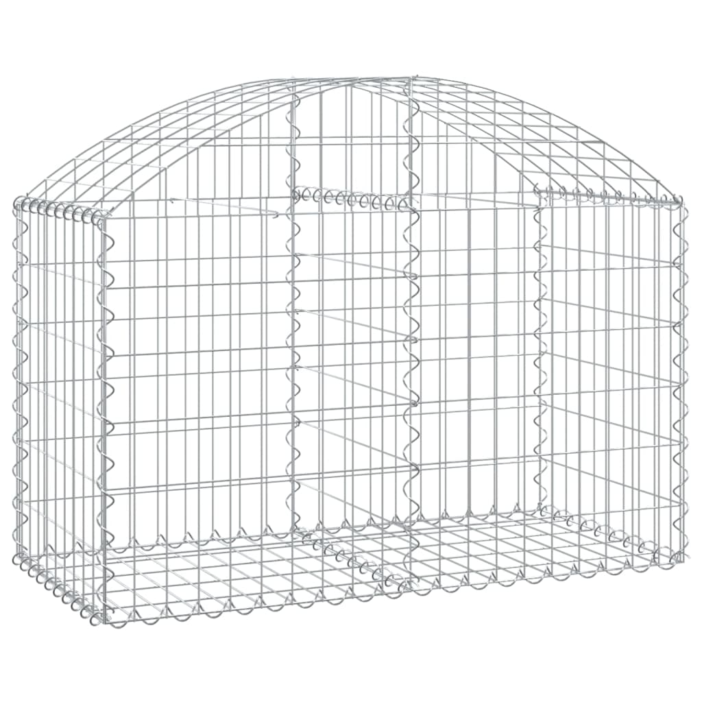 Vidaxl Schanskorf Gewölbe 100x50x60 80 cm verzinktes Eisen