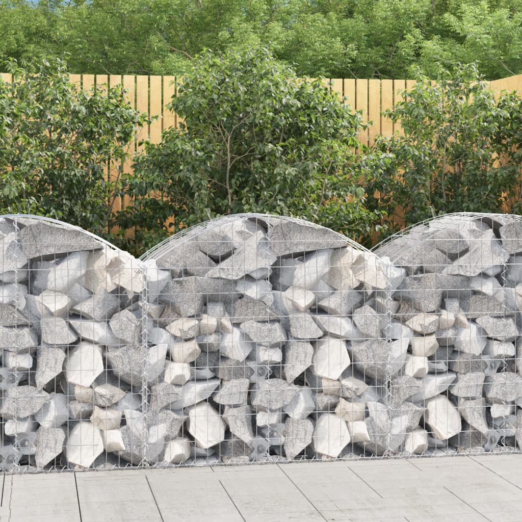 Vidaxl Schanskorf Gewölbe 100x50x80 100 cm verzinktes Eisen