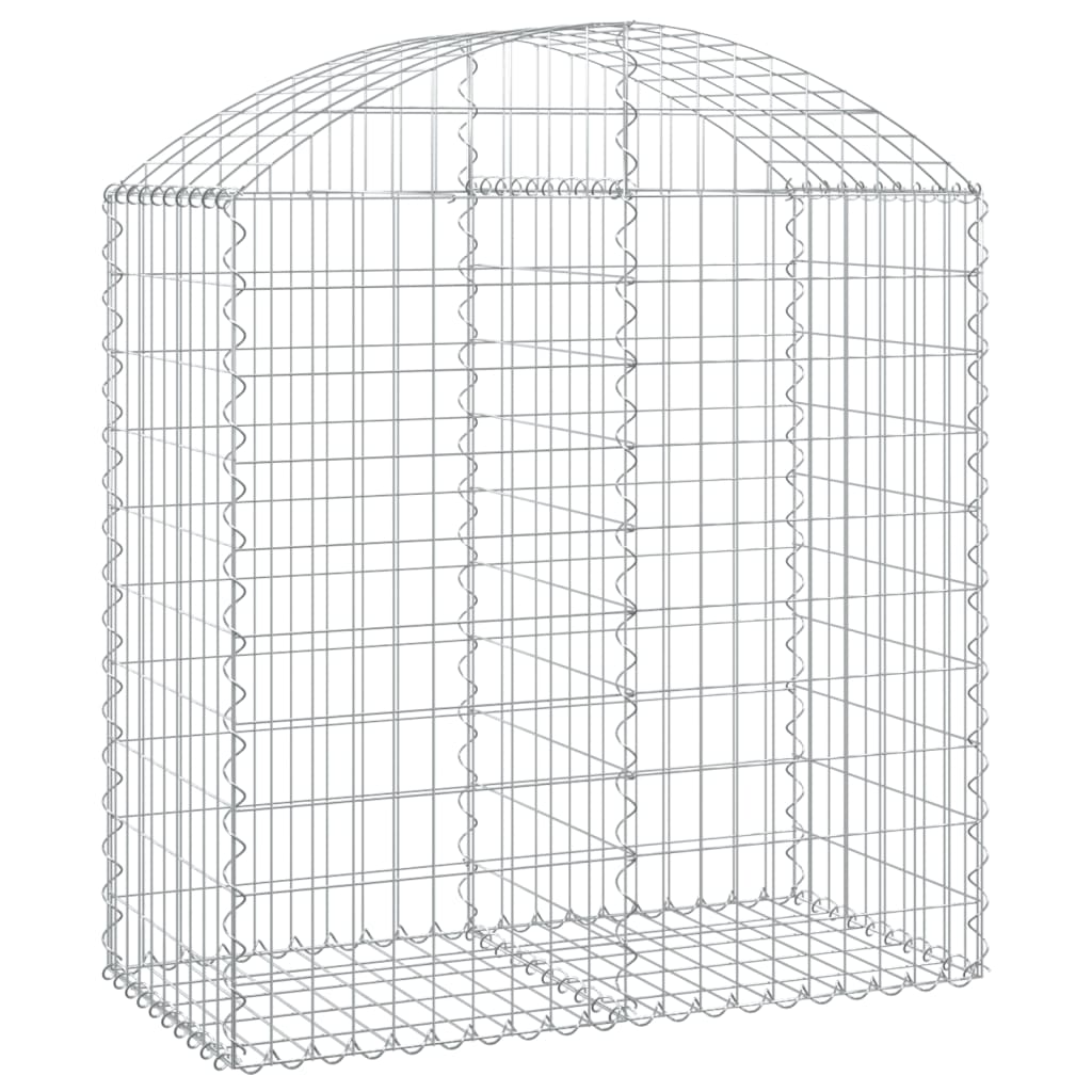 Vidaxl Schanskorf Gewölbe 100x50x100 120 cm verzinktes Eisen