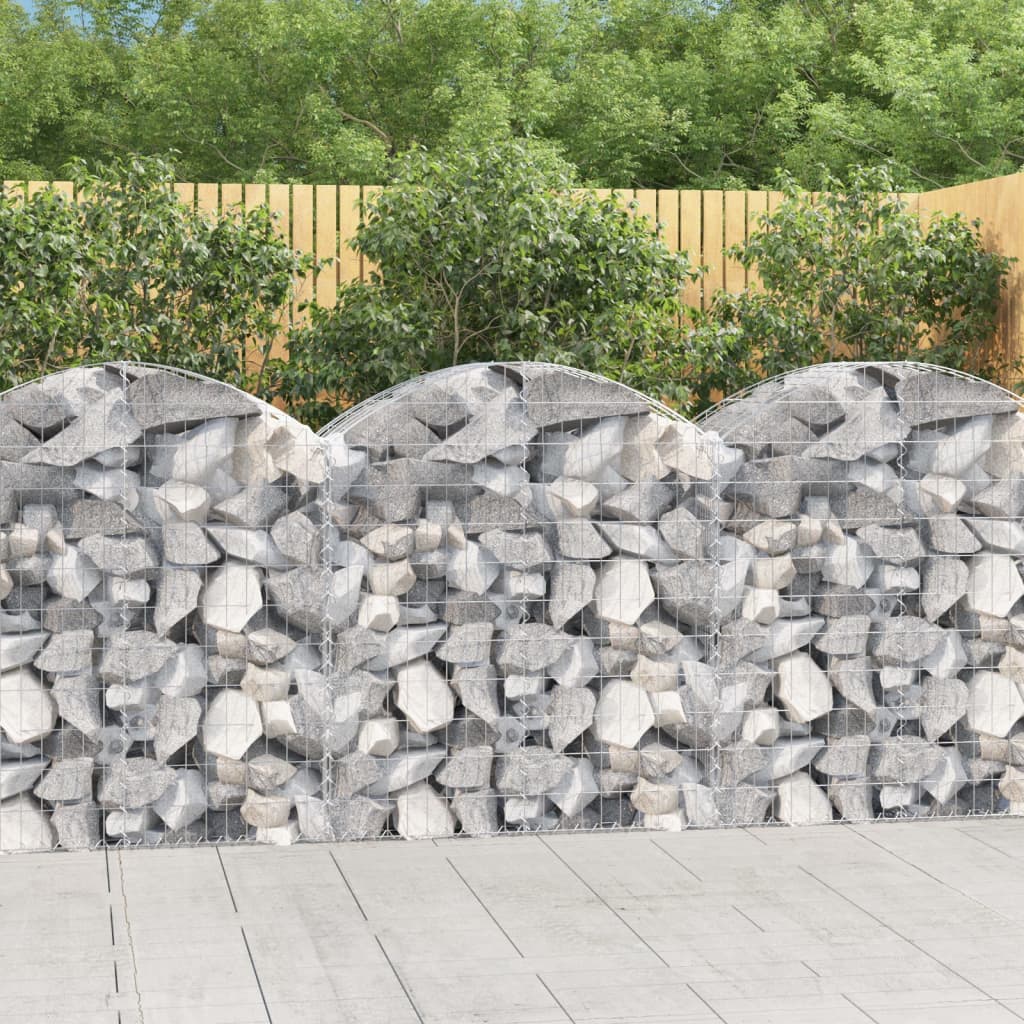 Vidaxl Schanskorf Gewölbe 100x50x100 120 cm verzinktes Eisen
