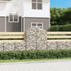 Vidaxl Schanskorf Gewölbe 100x50x120 140 cm verzinktes Eisen