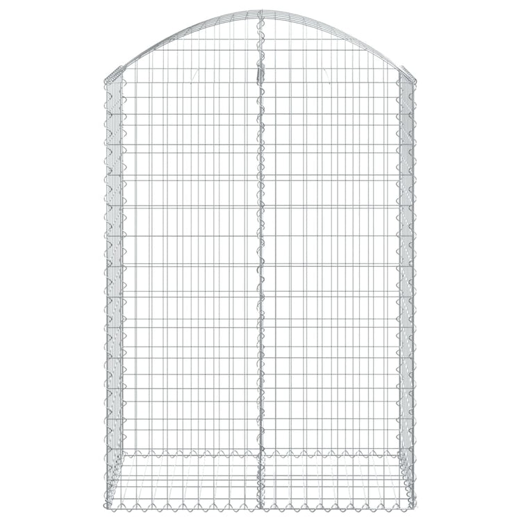 Vidaxl Schanskorf Gewölbe 100x50x140 160 cm verzinktes Eisen