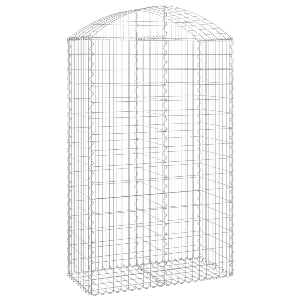 Vidaxl Schanskorf Gewölbe 100x50x160 180 cm verzinktes Eisen