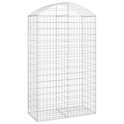 Vidaxl Schanskorf Gewölbe 100x50x160 180 cm verzinktes Eisen