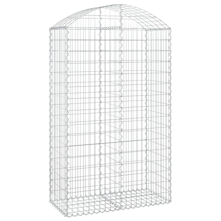 Vidaxl Schanskorf Gewölbe 100x50x160 180 cm verzinktes Eisen